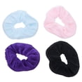 thumbnail image 1 of RomaMX 4 piezas mujeres grandes de microfibra para el cabello Scrunchies secador de pelo banda de felpa lazos elásticos, 1 of 7
