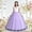 Purple, variant on SGFCWSX Girls Lace Bodice Tulle Dress Sleeveless V Neck Floor-Length Formal Pageant Party Gown Purple Size 6-7 Years