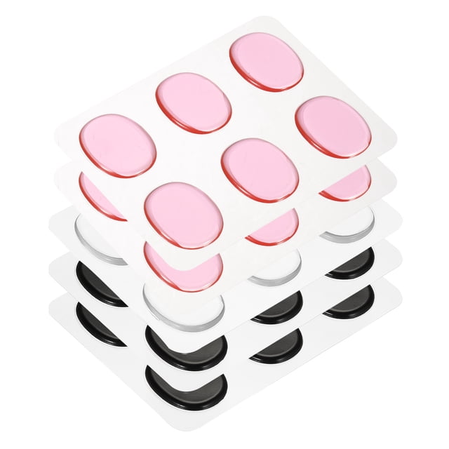 Uxcell 30 Pcs Almohadillas de Gel Amortiguadoras de Tambor Silicona Silenciadores de Tambor Amortiguadores de Tambor Geles Luna Multicolor para Tambores