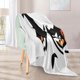 thumbnail image 2 of Manta con cara enojada y ojos malvados para sofá, 50 x 60 pulgadas, divertida, suave, acogedora, personalizada, mantas de franela ligeras, mantas y mantas cálidas y difusas para cama, sofá y silla, 2 of 7