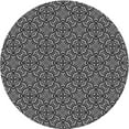 thumbnail image 1 of Ahgly Company Machine Washable Indoor Round Transitional Charcoal Black Area Rugs, 5' Round, 1 of 7