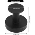 thumbnail image 2 of Wall Hook Solid Round Stainless Steel Robe Hook, Towel Loop Black Color for Family Office, 2 of 5