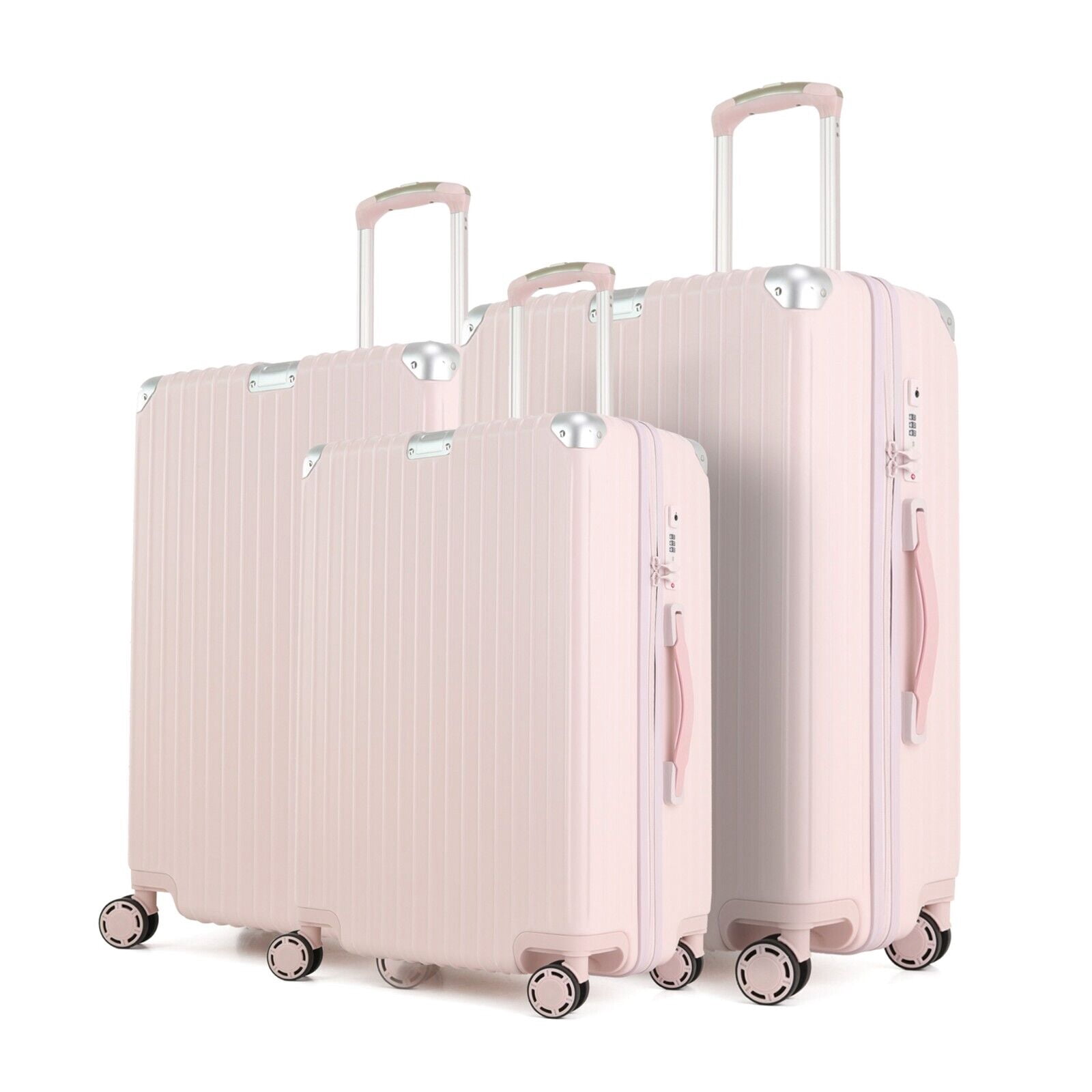 Ginza Travel 3PC Hardside Travel Luggage Sets for Trips ,20" 24"29"Suitcase Bags with Wheels