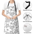 thumbnail image 6 of Uemuo Sea Turtle Pattern Waterproof Apron Adjustable Dishwasher Apron- Apron for Women Men Heavy Duty Work Apron for Dishwashing Chemical Lab, 6 of 9