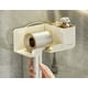 thumbnail image 3 of Soporte de Pared para Secador de Pelo con Ganchos - Organizador de Baño Sin Taladro, con Montaje Adhesivo, para Secador, Afeitadora y Artículos de Aseo, Plástico Abs Blanco, 3 of 7