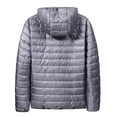 thumbnail image 4 of Men's Packable Puffer Jacket Hooded Lightweight Winter Coat Basic Full Zip Quilted Warm Down Outerwear, 4 of 5