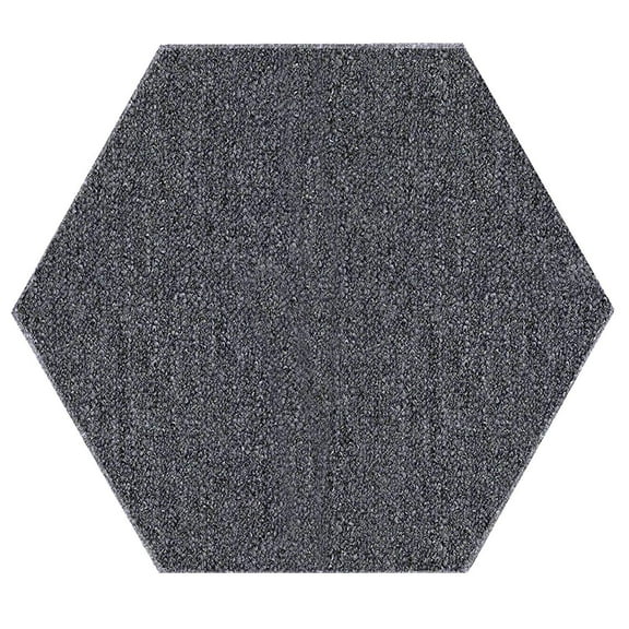 Ambiant Saturn Collection Pet Friendly Indoor Outdoor Area Rug Grey - 2' Hexagon