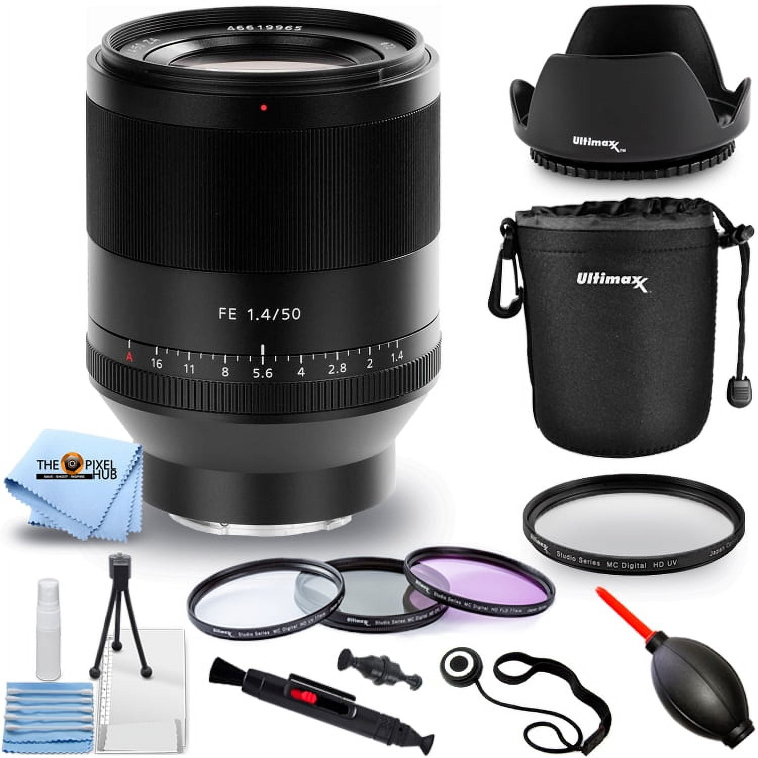 Sony FE 50mm f/1.2 GM Lens SEL50F12GM - 15PC Accessory Bundle
