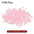 thumbnail image 3 of Uxcell 1700pcs Acrylic Round Beads 8mm Loose Bubble Craft Bead Assorted Candy Color Pink, 3 of 5