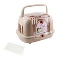 thumbnail image 1 of Caja para perros, ventilación para cachorros, caja de aire para avión, portador de viaje para mascotas, caja de aviación para gatos marrón, 1 of 8