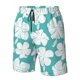 thumbnail image 4 of Balery Vintage Floral Traje de Baño Estilo Hawaiano para Hombre, Shorts de Secado Rápido con Bolsillos-Medium, 4 of 6