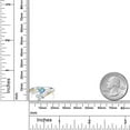 thumbnail image 3 of Gem Stone King 925 Silver and 10K Yellow Gold Ring Mystic Topaz Moissanite (1.00 Cttw), 3 of 5
