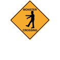thumbnail image 3 of Lavoie, Tina 12x14 Black Modern Framed Museum Art Print Titled - Monster Crossing Tee, 3 of 5