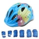 thumbnail image 1 of de protectores para bebés de 7 piezas para niños de 5 a 15 : casco, rodilleras, coderas, muñequeras Azul, 1 of 9