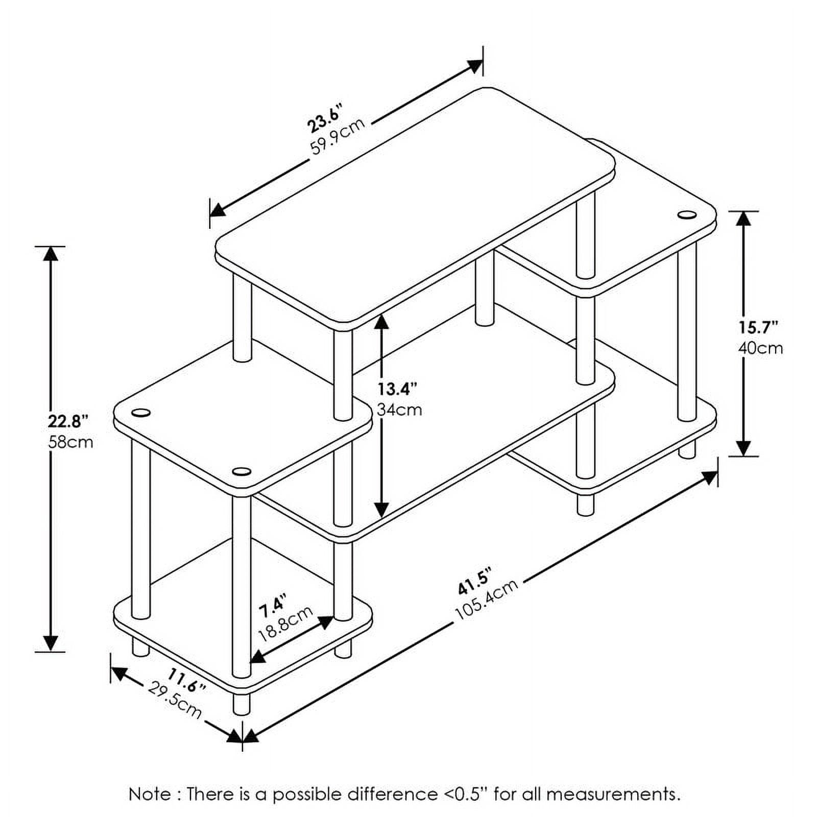 Furinno Turn-N-Tube Entertainment Center, Multiple Color Options