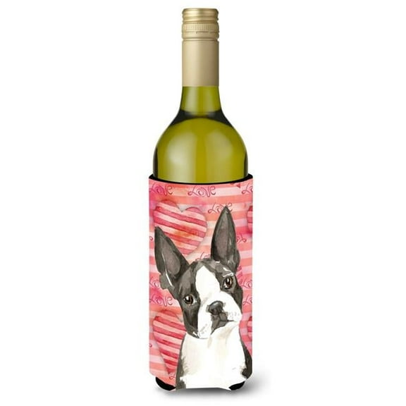 Love a Boston Terrier Wine Bottle Beverge Insulator Hugger