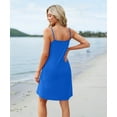 thumbnail image 6 of Summer Dresses for Women Adjustable Spaghetti Strap Beach Vacation Casual Cute Sundresses with Pockets Royal Blue XL, 6 of 9