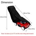 thumbnail image 3 of HOMEIORA 1Pack Outdoor Push Lawn Mower Cover, 420D Oxford Cloth Heavy Duty Lawn Mower Cover with Drawstring Cover Storage Bag, Rip-Proof, Anti UV & Mildew & Dust & Water, 76" x 44" x 25", 3 of 8