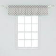 thumbnail image 2 of Ambesonne Geometric Window Valance, Dashed Lines and Tiangles, 54" X 12", Multicolor, 2 of 3