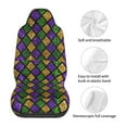 thumbnail image 5 of Pofeuu Mardi Gras Shiny Green Purple Print Automotive Car Seat Covers Flat Cloth Full Set Seat Covers,Car Seat Covers front seats for Cars Trucks and SUVs(Two packs), 5 of 7