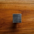 thumbnail image 2 of Renovators Supply Kitchen Cabinet Knob Iron Pewter Finish Square Grid Shaped 1.14 in. L Kitchen Cabinet Hardware Antique Decorative Kitchen Cabinet Knobs Vintage Dresser, 2 of 9