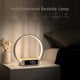 thumbnail image 2 of Lámpara de noche, lámpara de mesa táctil con cargador inalámbrico, lámpara de mesita de noche con reloj, luz de despertador, luz nocturna LED de 3 niveles de brillo para dormitorio, sala de, 2 of 5