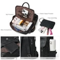 thumbnail image 3 of Mochila Shrie Fashion de piel para mujer, color negro, 3 of 5