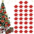thumbnail image 1 of 30PCS-Polvo de oro Flor navideña-Navidad roja Xemadio LKX-2040-3, 1 of 8