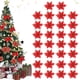 thumbnail image 1 of 30 piezas de flores de decoración navideña, decoración de copos de nieve, flores para decoraciones navideñas, árboles de Navidad, adornos artificiales para árboles, árbol de Navidad, corona de Navidad Xemadio LKX-2040-3, 1 of 8