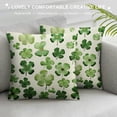 thumbnail image 3 of JEUXUS  St Patricks Day Pillow Covers Happy St Patricks Day Lucky Green Clover Decor for White Throw Pillows Covers St Patricks Day Pillow Covers Decor Couch Living Room, 3 of 5