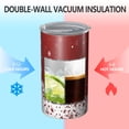 thumbnail image 2 of 20oz Coffee Tumblers Red Christmas Snowflake Pattern Stainless Steel Vacuum Insulated Travel Tumbler Coffee Cups Mug with Lid and Straw with Cleaning Brush for Cold & Hot Drinks, 2 of 5