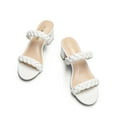 thumbnail image 2 of DREAM PAIRS Women's Two Braided Strap Low Heels for Women Open Toe Block Chunky Heels Sandals Holiday Party Wedding Dress Pumps Shoes, 2 of 7
