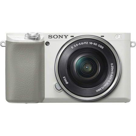 Restored Sony Alpha A6100 Mirrorless Camera with 16-50mm Zoom Lens (White) (Refurbished)