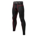 thumbnail image 2 of Men's Sports Compression Pants Running Workout Leggings Quick Dry Gym Basketball Athletic Base Layer Bottoms Red, 2 of 5