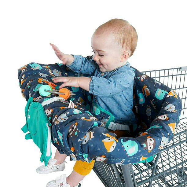 Bright Starts Ultra Cozy Shopping Cart or High Chair Cover, Animal 
