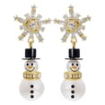 thumbnail image 2 of Pendientes navideños, pendientes estéticos colgantes para aniversario, fiesta navideña, 2 of 8