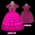 thumbnail image 4 of EnJoCho Girls Light Up Pink Princess Puffy Tulle Dress for Toddler Kids Teens, Halloween Birthday Par𝗍y Dress, Sparkly Cute, 4 of 4