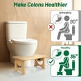 thumbnail image 3 of ZZBIQS Toilet Stool for Adults,Foldable Step Stool for Bathroom,Bamboo,7inch, 3 of 7