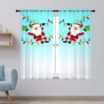 thumbnail image 2 of Goory Rideaux de Noël Luxe 2 Pcs Draperies Texturées en Lin Décoration Maison Rideau de Fenêtre Poche de Tringle Style Chambre-2 L:30 Pouces x H:65 Pouces, 2 of 6