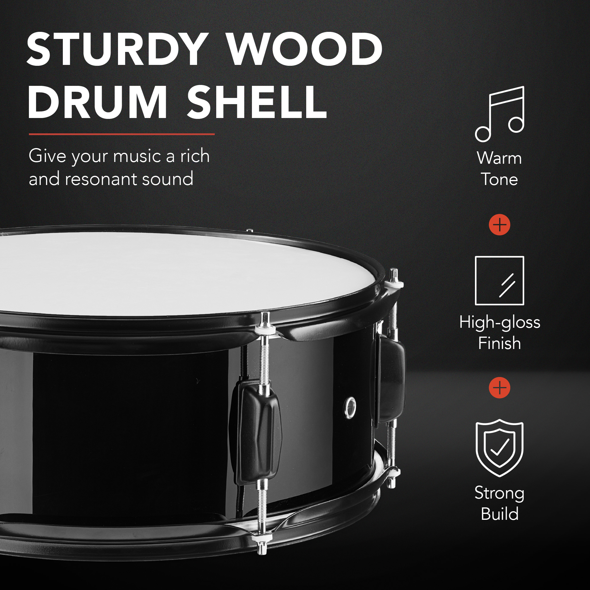 Best Choice Products 5-Piece Acoustic Drum Set photo 4