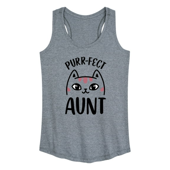 Instant Message - Purrfect Aunt - Women's Racerback Tank Top