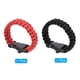 thumbnail image 3 of Pulseras de paracord de supervivencia Uxcell, pulsera de paracord trenzada, negra, roja, 3 of 5