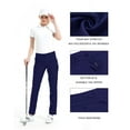 thumbnail image 3 of Womens Golf Pants Lightweight Stretch Slim Fit Ladies Straight Classic Leg Pants, 3 of 5