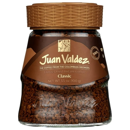 Juan Valdez Instant Freeze Dried Regular Coffee, 3.5 oz Jar