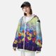 thumbnail image 3 of Fotbe Spring Flower Seasonal Chaqueta con Protección Solar UPF 50+ para Hombre y Mujer, Camisa con Capucha y Bolsillos-Large, 3 of 7