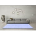 thumbnail image 3 of Ahgly Company Machine Washable Indoor Rectangle Solid Blue Modern Area Rugs, 4' x 6', 3 of 4