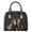 Black-Horse, variant on Lion Printed Satchel Handbags for Women Pu Leather Crossbody Bag Satchel Clutch Waterproof Shoulder Crossbody Top Handle Purse for Party Travel Walking, Black