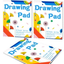 Kalysky 9 x 12 Inch Large Drawing Paper Pad, 3 Pack, 50 Sheets