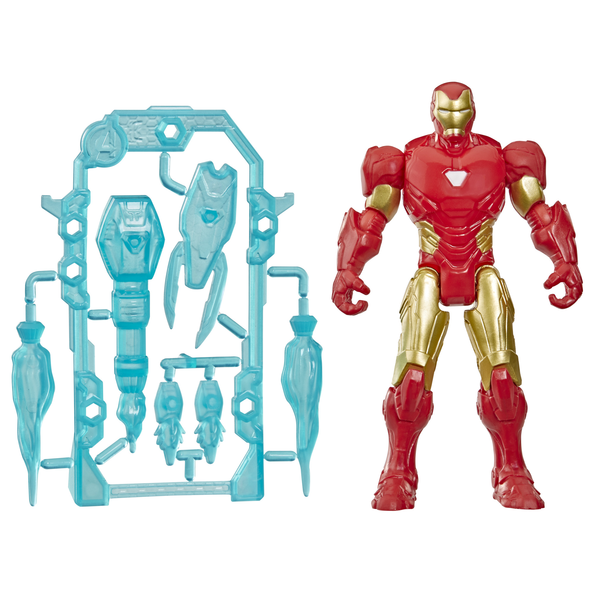 Figura de acción Marvel Avengers ActionVerse Iron Man con accesorios, 4.5 pulgadas (11.4 cm), juguetes de superhéroes para niños, mayores de 4 años 3