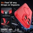 thumbnail image 4 of Funda magnética TOCOL para iPhone 15 Pro Max de 6.7 pulgadas, color rojo, 4 of 6